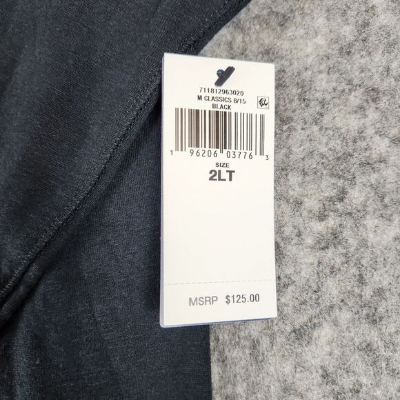 Polo Ralph Lauren Sweater Men 2XLT Black Luxury Jersey Quarter Zip Pullover Big - Picture 6 of 11